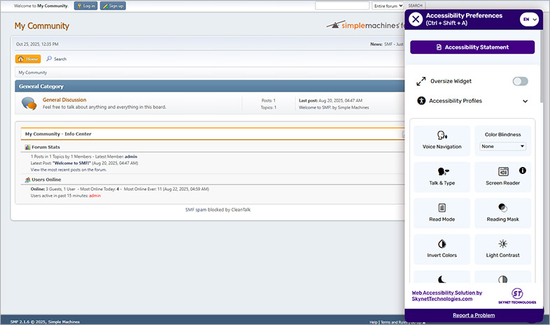 ada accessible smf website