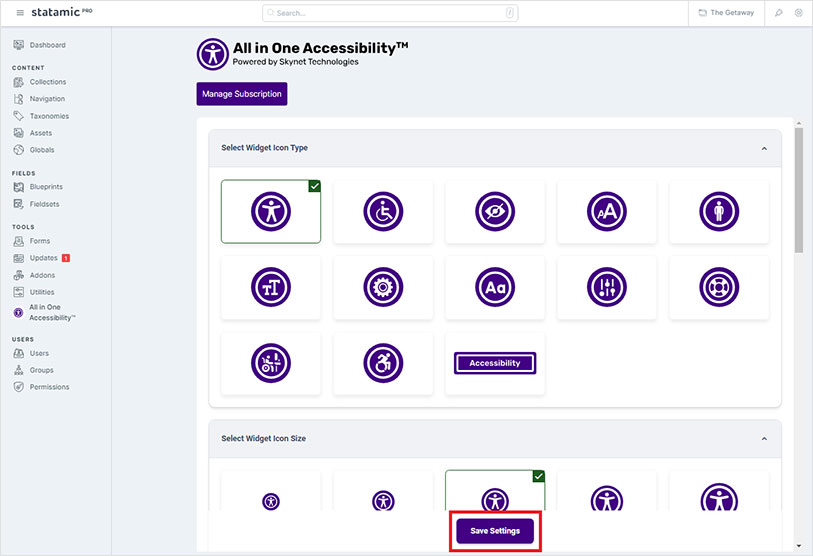 statamic ada website accessibility