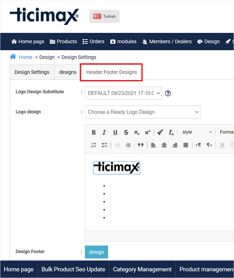 ticimax ada website accessibility