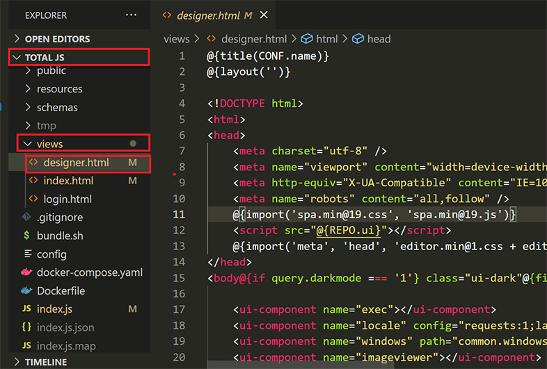 Total.js web accessibility widget installation - All In One Accessibility