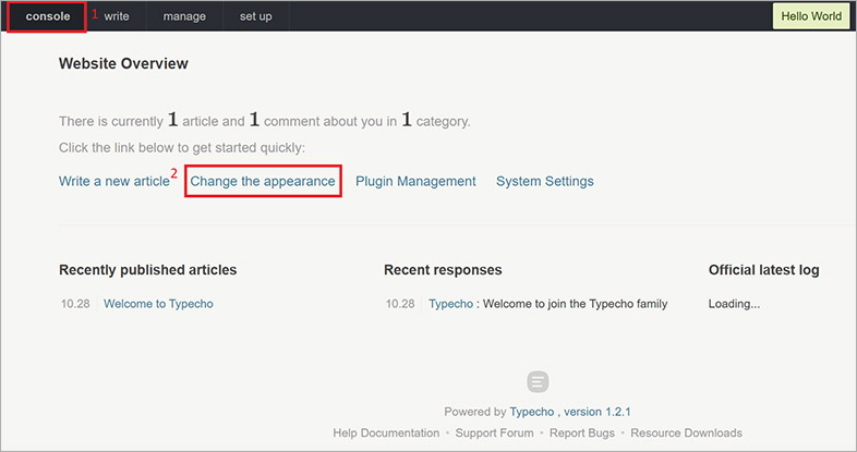 typecho website accessibility remediation