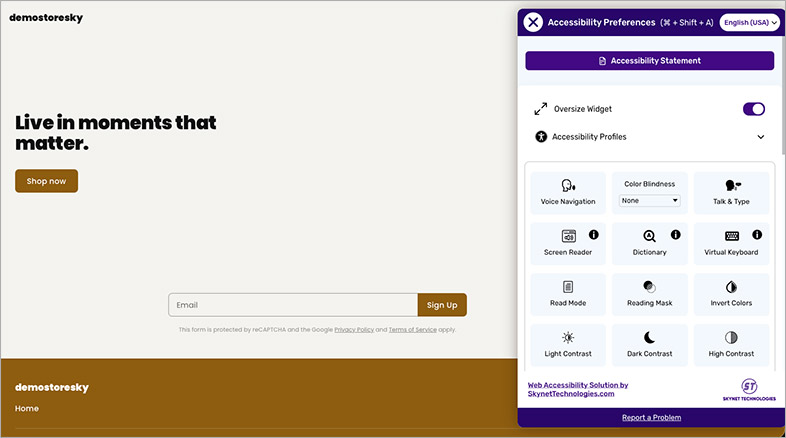 ada accessible weebly website