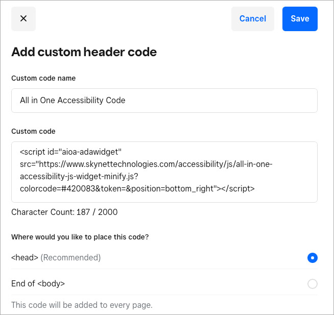 weebly accessible website design