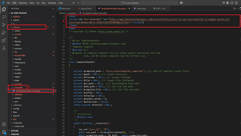xpressengine website accessibility remediation
