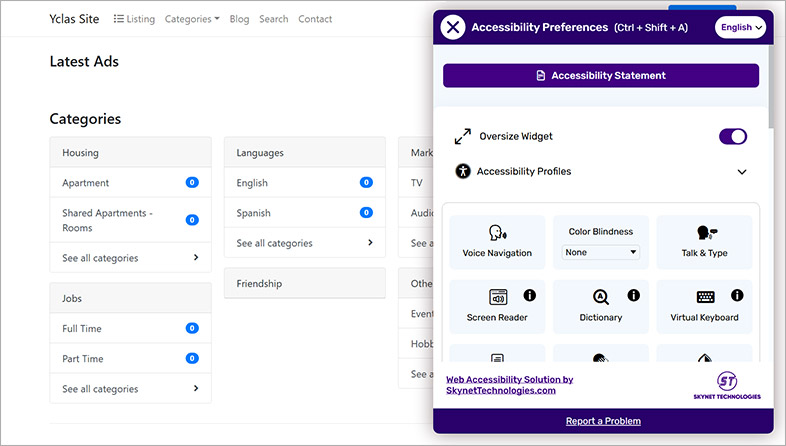 yclas ada website accessibility