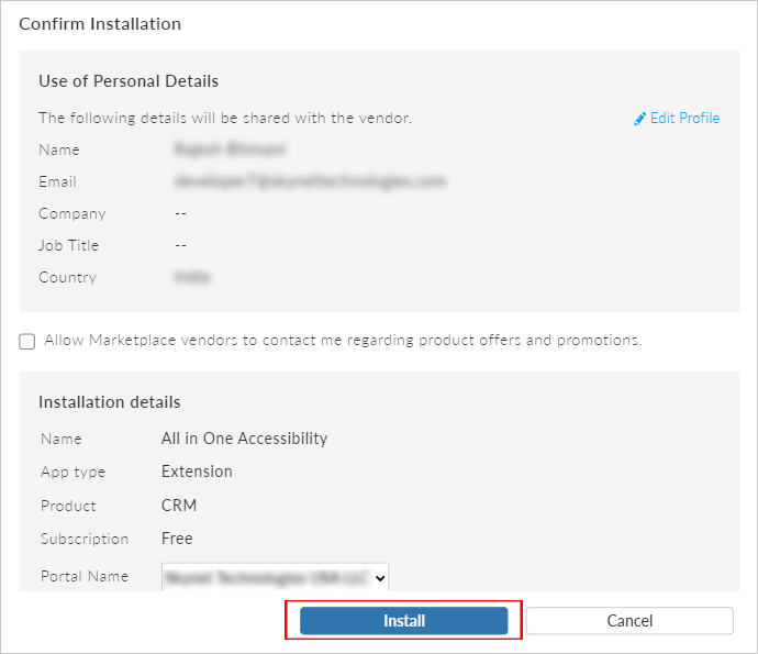 zoho-crm ada website accessibility