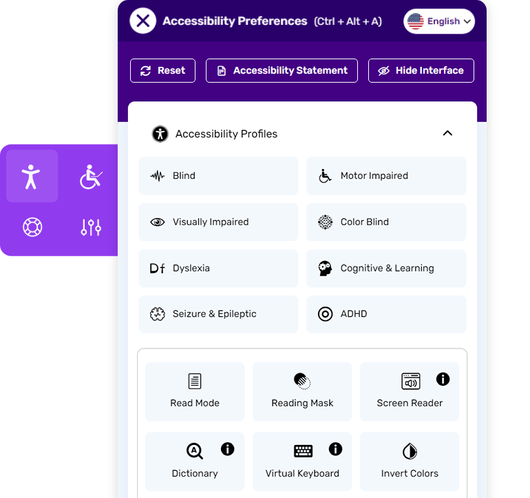 Screenshot of All in One Accessibility Widget