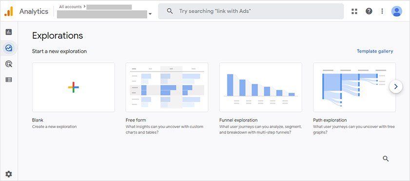 Google Analytics 4 Exploration