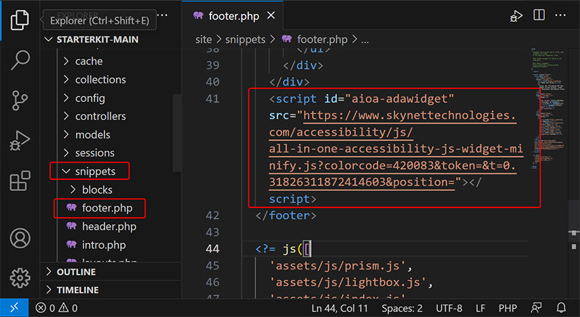Kirby wcag web accessibility