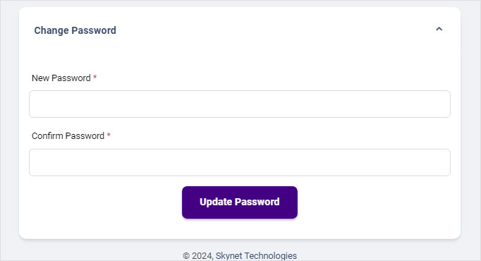 All in One Accessibility - Change Password