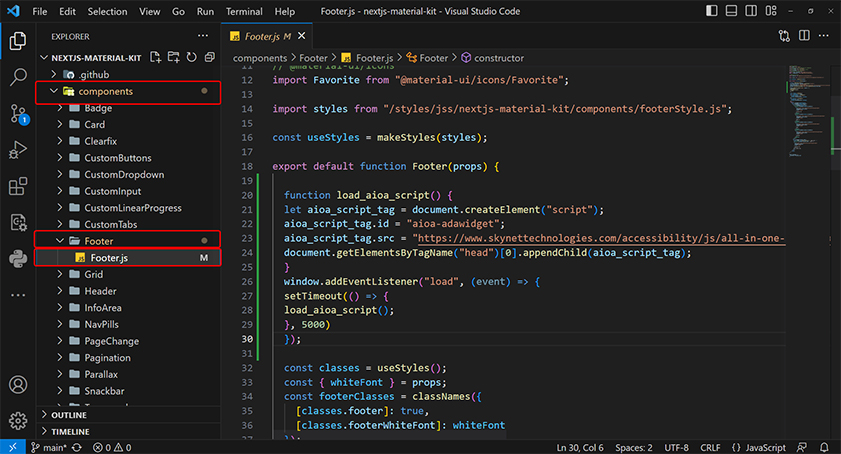 nextjs wcag web accessibility