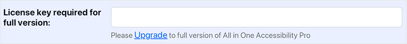 Upgrade to full version and add license key on WordPress