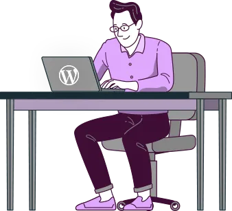 WordPress development illustration