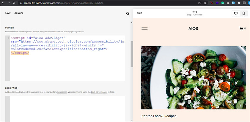 Adding Code Before Closing Body Tag