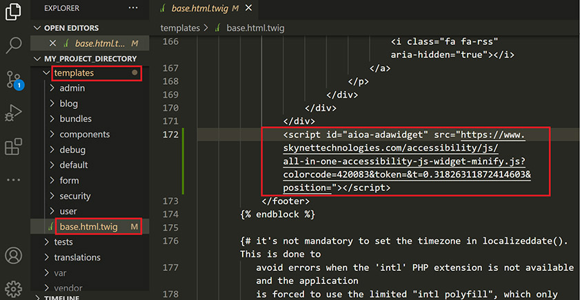 symphony wcag web accessibility