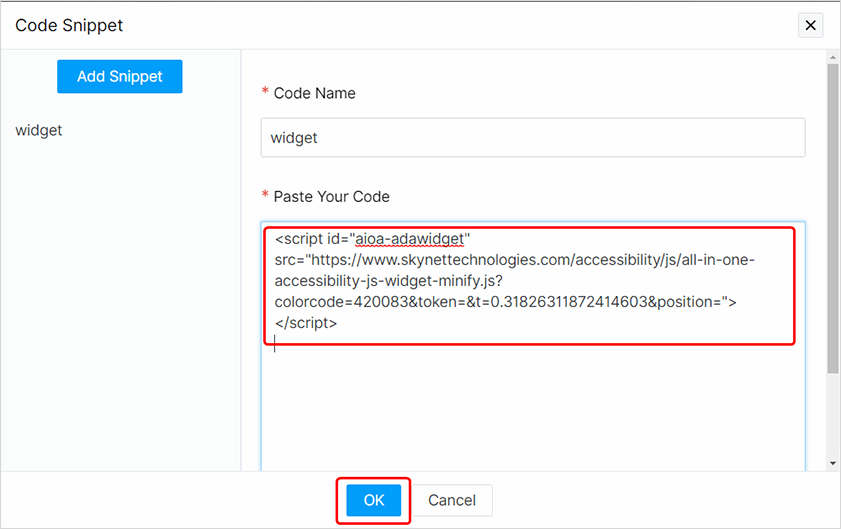 zoho ada website accessibility