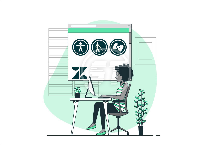 Zendesk web accessibility widget