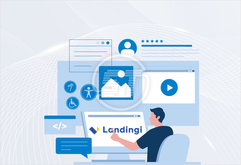 Landingi web accessibility widget
