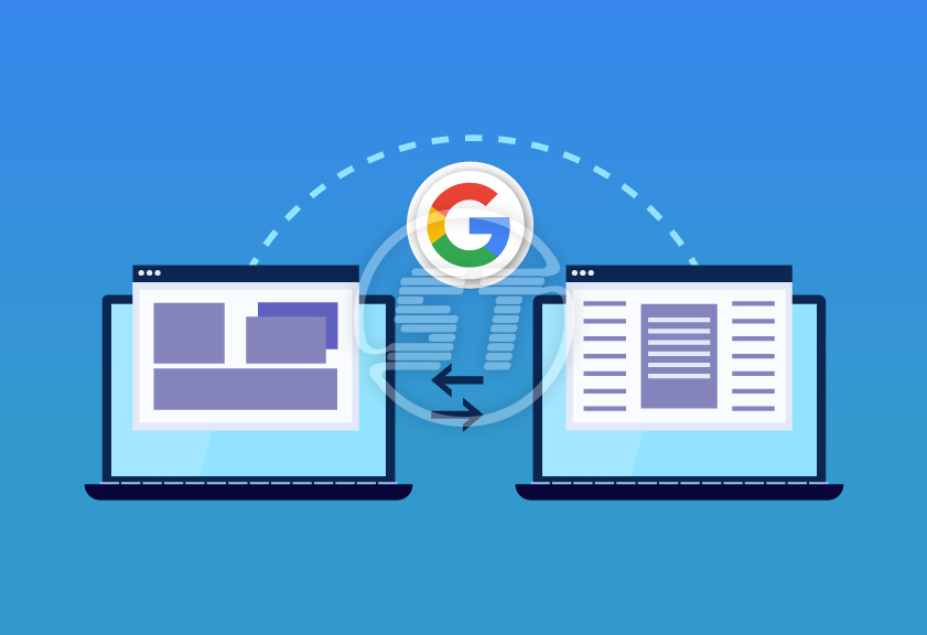 Google SERP after website migration