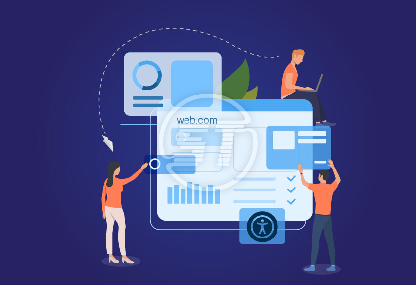 Web.com web accessibility widget