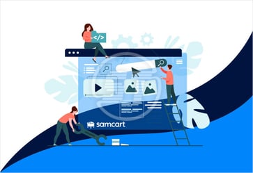SamCart web accessibility widget
