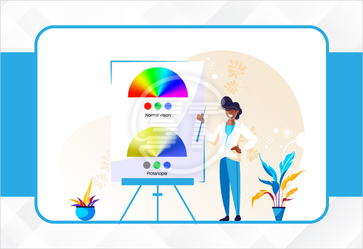Color blindness accessibility support groups