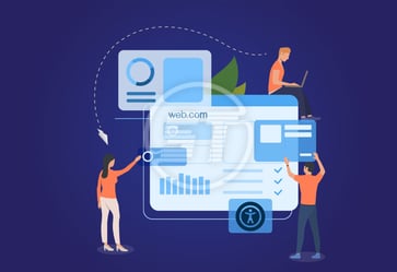 Web.com web accessibility widget